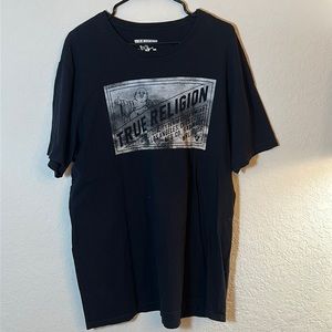 True Religion Black Buddah crew neck t-shirt